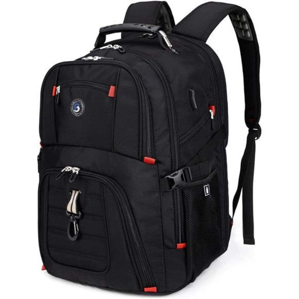Extra Large 50L Travel Laptop Backpack with USB Charging Port, College Backpack
